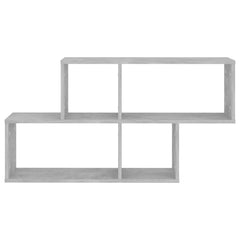 vidaXL Wall Shelf Concrete Grey 100x18x53 cm Engineered Wood 4