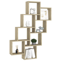vidaXL Wall Shelf | Sonoma Oak | Engineered Wood | Medium | Wall mounting 3