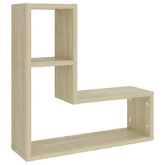vidaXL Wall Shelf | Set of 2 | Sonoma oak | Engineered wood | 50x15x50 cm 4