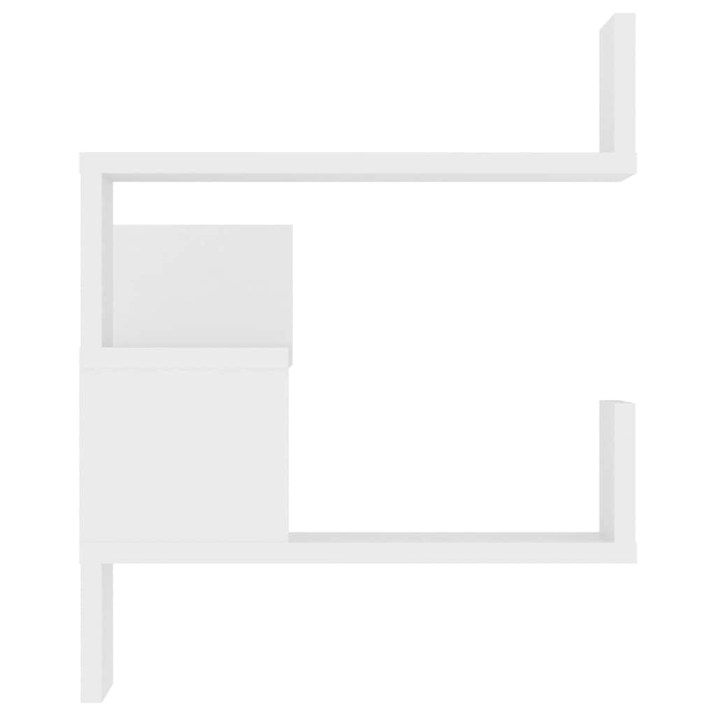 807224 vidaXL Wall Corner Shelves 2 pcs White 40x40x50 cm Engineered Wood 5