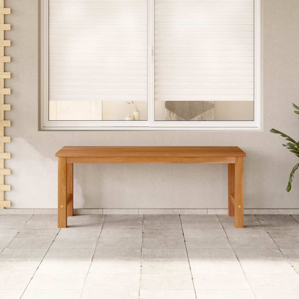 vidaXL Garden Bench 114 cm Solid Teak Wood 3