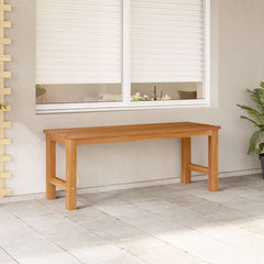 vidaXL Garden Bench 114 cm Solid Teak Wood 1