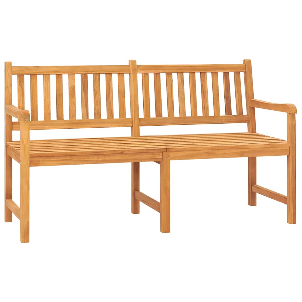 vidaXL Bench | Teak | Solid Teak Wood | 3-seater 2