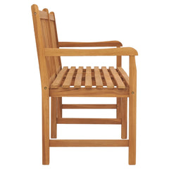 vidaXL Garden Bench | Warm Brown | Solid Teak Wood | 180 cm long bench | Durable 4