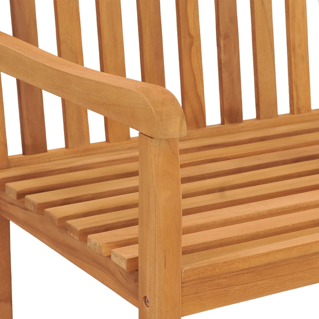 vidaXL Garden Bench | Warm Brown | Solid Teak Wood | 180 cm long bench | Durable 5