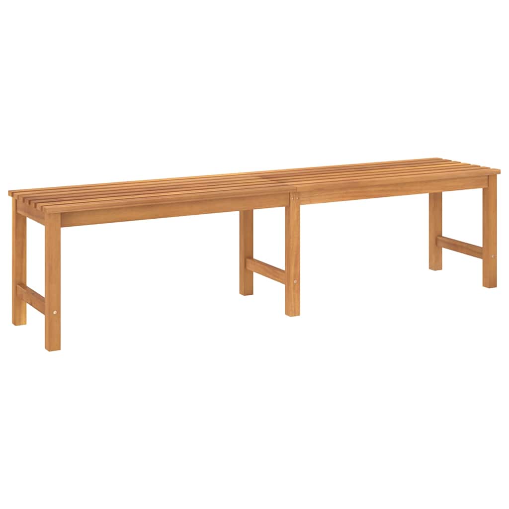 vidaXL Garden Bench | Warm Teak | Solid Teak Wood | 180 cm length |  Durable 2