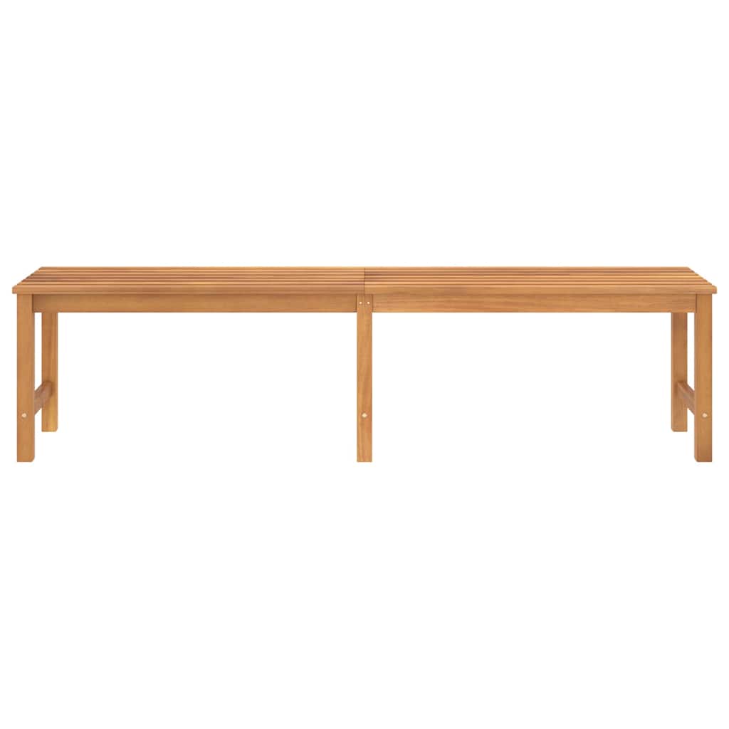 vidaXL Garden Bench | Warm Teak | Solid Teak Wood | 180 cm length |  Durable 4