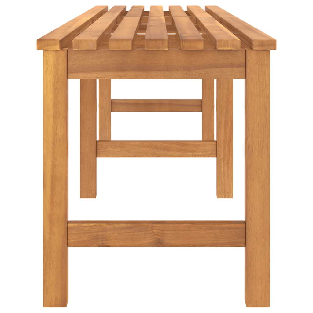 vidaXL Garden Bench | Warm Teak | Solid Teak Wood | 180 cm length |  Durable 5
