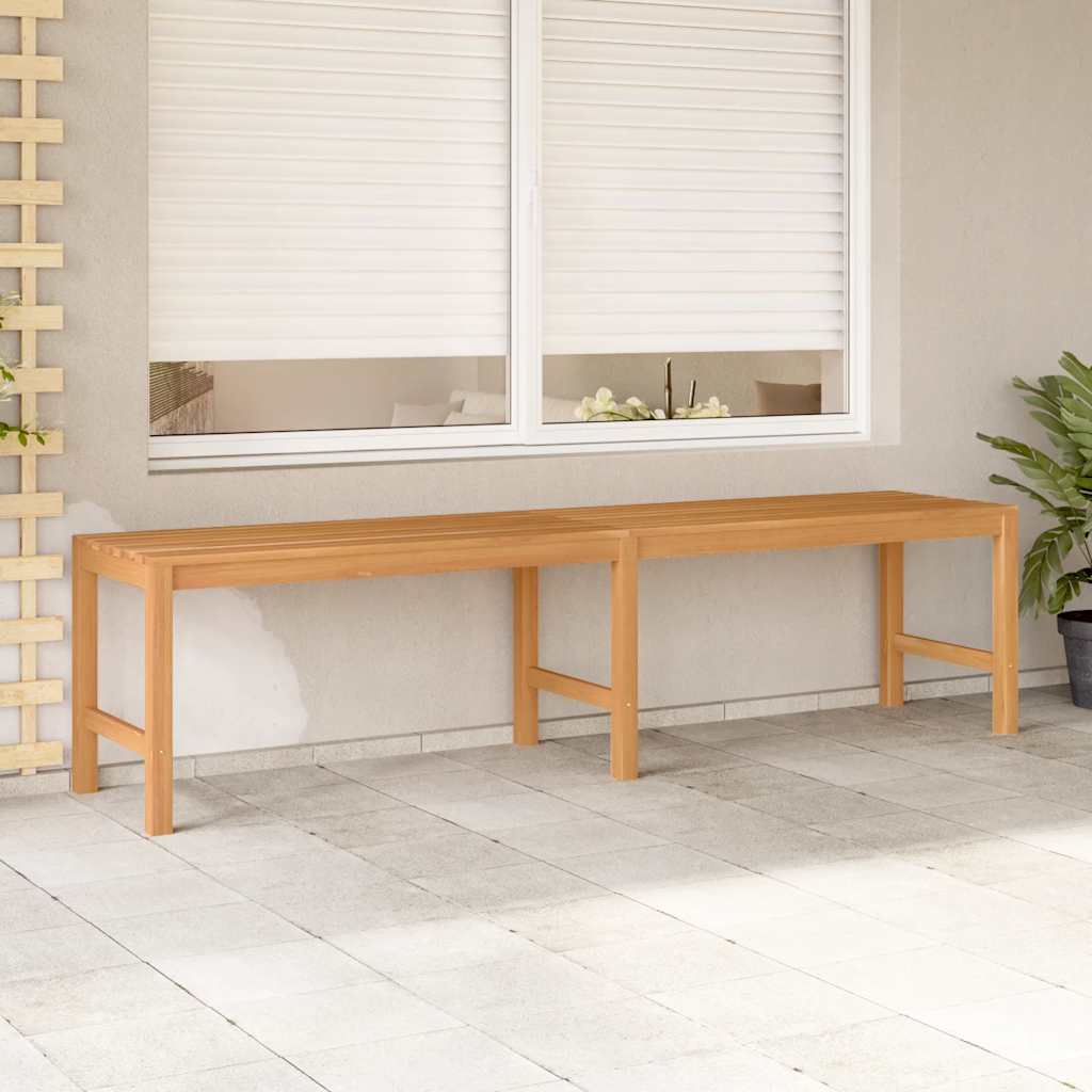 vidaXL Garden Bench | Warm Teak | Solid Teak Wood | 180 cm length |  Durable 1