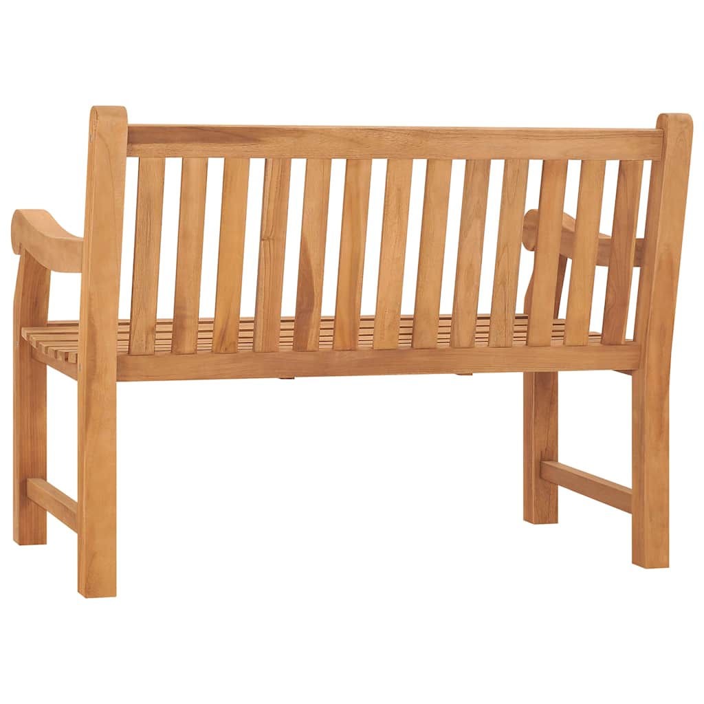 vidaXL Garden Bench 114 cm Solid Teak Wood 3