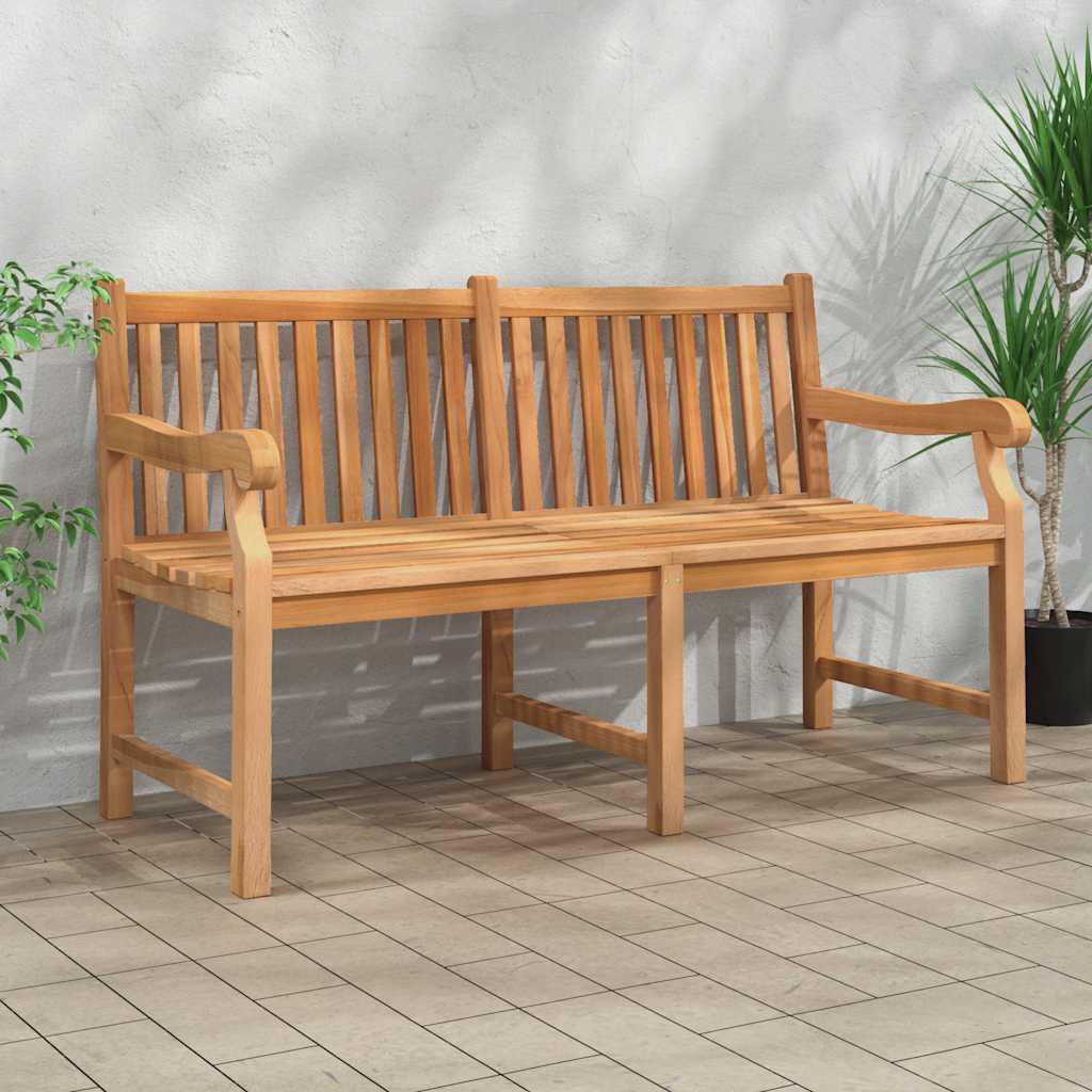 vidaXL Garden Bench 150 cm Solid Teak Wood 1