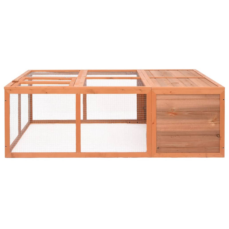 Garden Animal Cage 150x100x50 cm Solid Firwood