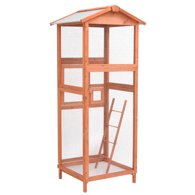 Bird Cage 68x62x166 cm Solid Firwood