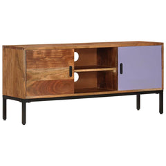 vidaXL TV Cabinet | Honey brown and grey | Solid acacia wood, powder-coated iron 1