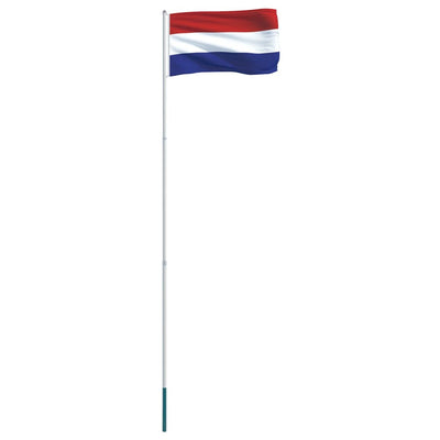 Netherlands Flag and Pole Aluminium 4 m