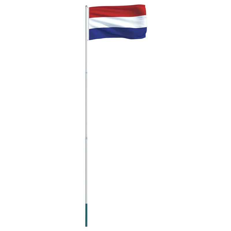 Netherlands Flag and Pole Aluminium 4 m