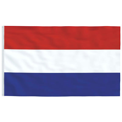 Netherlands Flag and Pole Aluminium 4 m