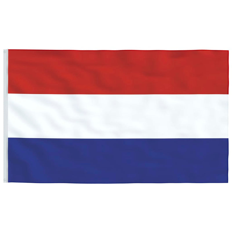 Netherlands Flag and Pole Aluminium 4 m