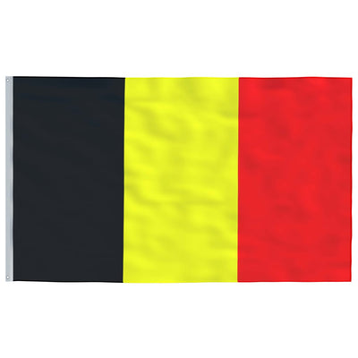 Belgium Flag and Pole Aluminium 4 m