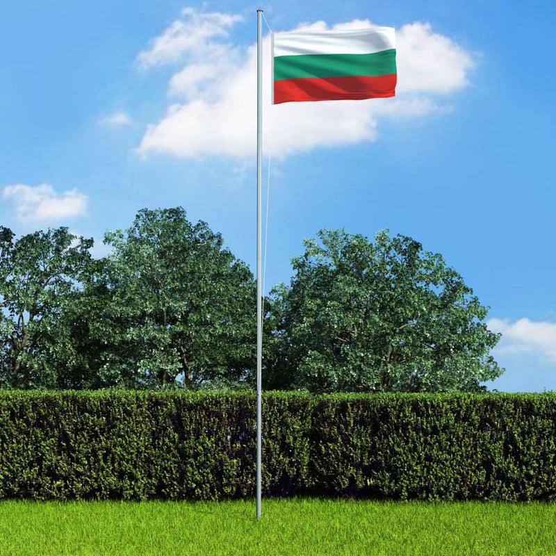 Bulgaria Flag and Pole Aluminium 4 m