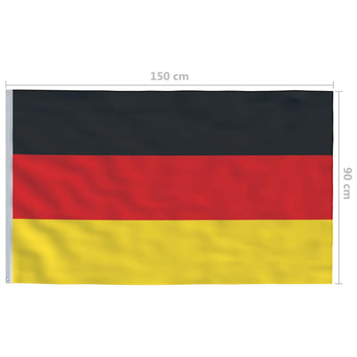 Germany Flag and Pole Aluminium 4 m