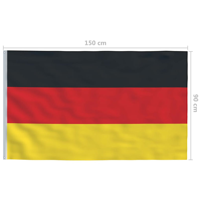 Germany Flag and Pole Aluminium 4 m