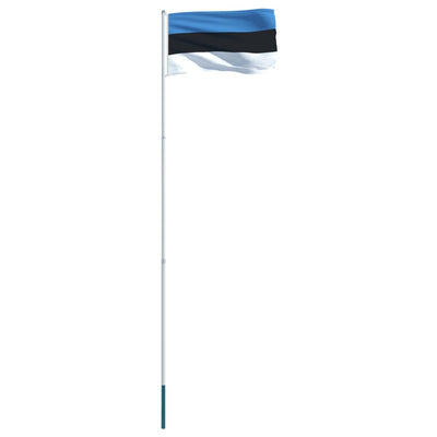 Estonia Flag and Pole Aluminium 4 m