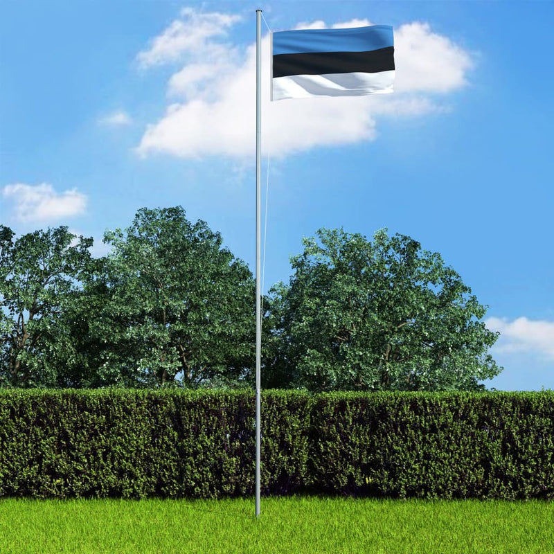 Estonia Flag and Pole Aluminium 4 m