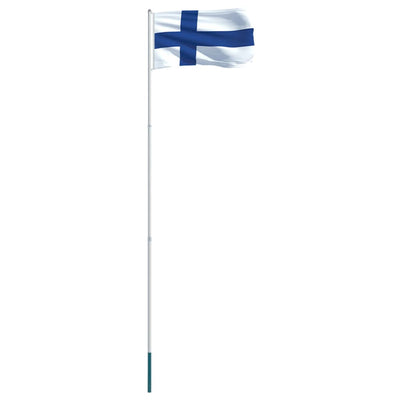 Finland Flag and Pole Aluminium 4 m