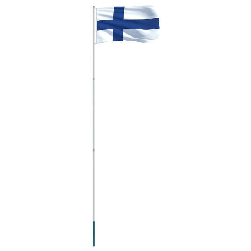 Finland Flag and Pole Aluminium 4 m