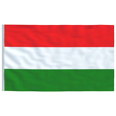 Hungary Flag and Pole Aluminium 4 m