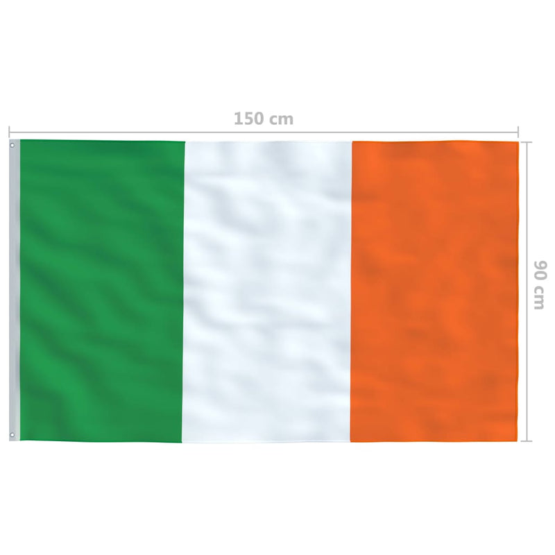 Ireland Flag and Pole Aluminium 4 m