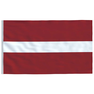 Latvia Flag and Pole Aluminium 4 m