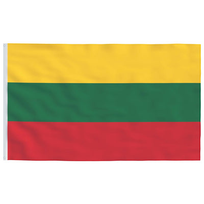 Lithuania Flag and Pole Aluminium 4 m