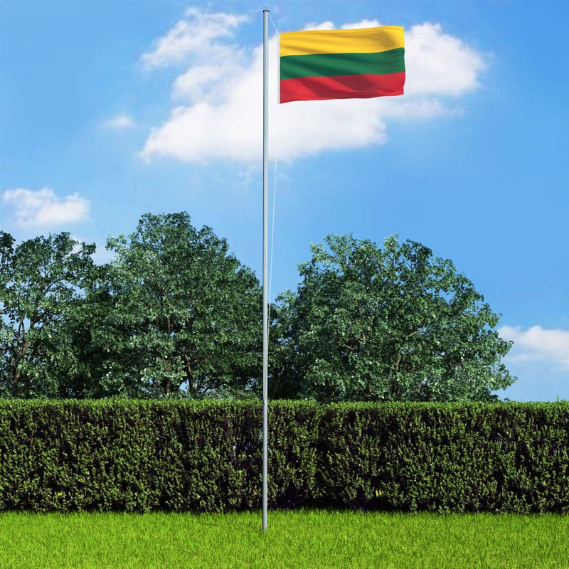 Lithuania Flag and Pole Aluminium 4 m