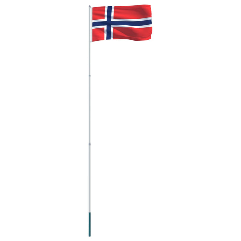 Norway Flag and Pole Aluminium 4 m