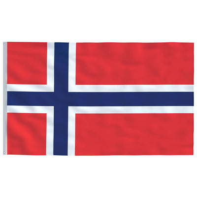 Norway Flag and Pole Aluminium 4 m