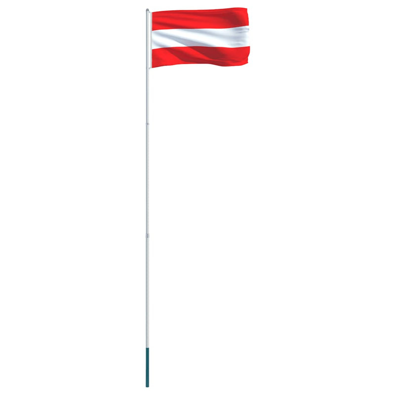 Austria Flag and Pole Aluminium 4 m