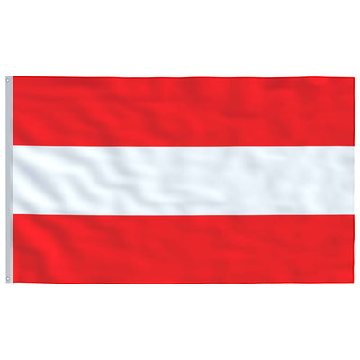 Austria Flag and Pole Aluminium 4 m