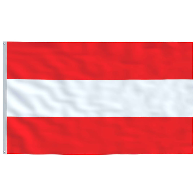 Austria Flag and Pole Aluminium 4 m