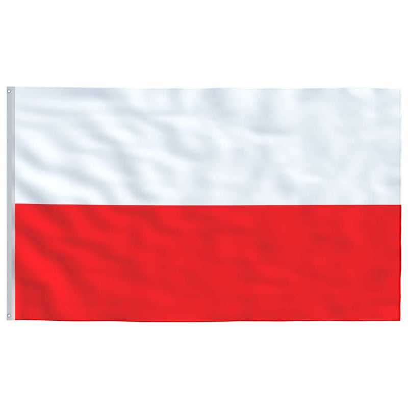 Poland Flag and Pole Aluminium 4 m