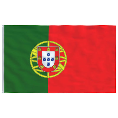 Portugal Flag and Pole Aluminium 4 m