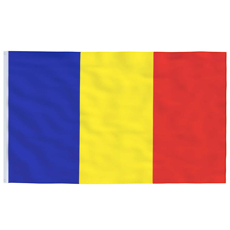 Romania Flag and Pole Aluminium 4 m