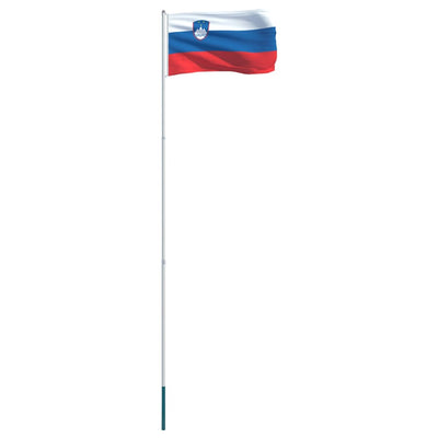 Slovenia Flag and Pole Aluminium 4 m