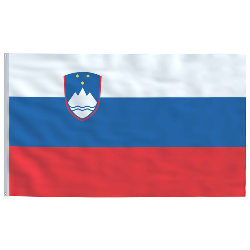 Slovenia Flag and Pole Aluminium 4 m