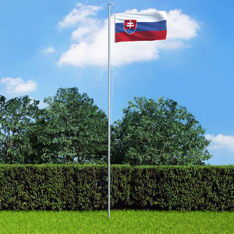 Slovakia Flag and Pole Aluminium 4 m