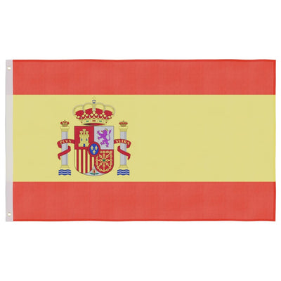 Spain Flag and Pole Aluminium 4 m