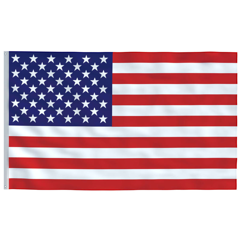 US Flag and Pole Aluminium 4 m