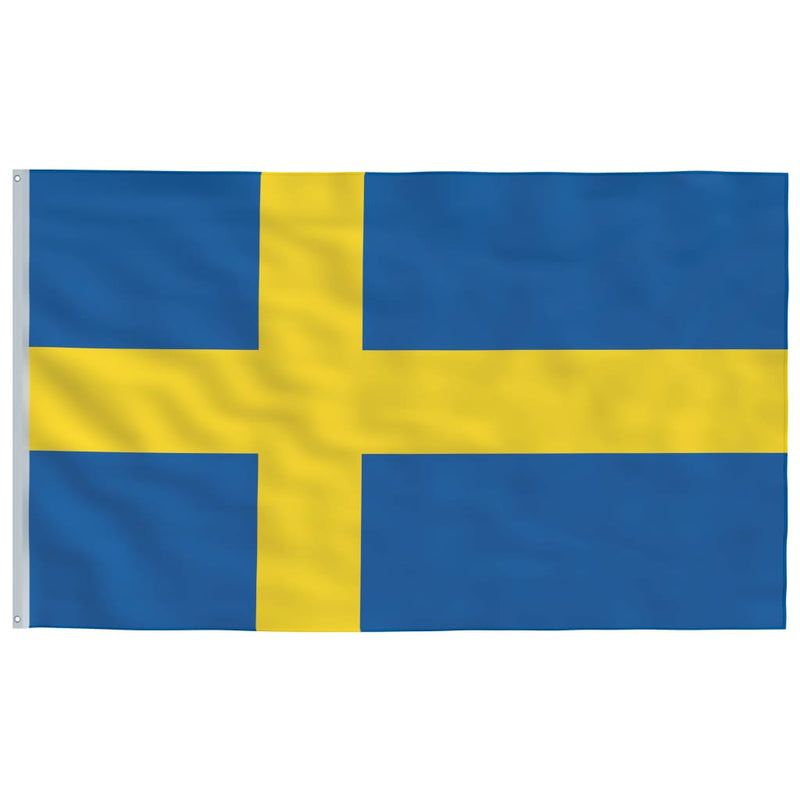 Sweden Flag and Pole Aluminium 4 m