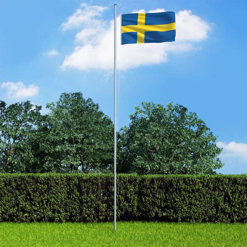 Sweden Flag and Pole Aluminium 4 m